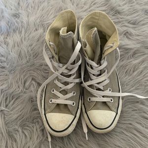 Gray Converse All Star High Tops